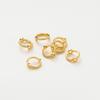 Torção anel do grânulo 14K cor de chapeamento de cobre puro retendo ouro real diy pulseira colar acessórios laço talão manga clipe contas atacado