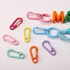 Llavero Mosquetón de Aleación Pintado de Colores Hecho a Mano DIY Cadena para Bolso Teléfono Colgante Hebilla Colgante Accesorios de Joyería