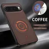 Aplicable para Funda de Teléfono Google Pixel 11 Pro Google 10A Textura de Cuero Tecnológico Absorción Magnética Tacto de Alta Calidad Funda Protectora 9XL