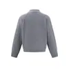 Nanxia Disfraz Verano Nuevo Retro Color Sólido Punto Canalé Chaqueta Estilo Japonés Pareja Cremallera Suéter Casual