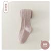 Medias para niñas 2023 otoño e invierno nueva versión coreana de algodón peinado de color sólido elástico bebé niña leggings de una pieza calcetines marea
