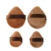 Esponja de Dedo Flocada Personalizada OEM, No Absorbente de Polvo, Esponja de Polvo Q-Elástica, Doble Uso para Seco y Húmedo, Esponja de Polvo Seco de Terciopelo de Cristal Súper Rentable