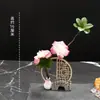 Envolturas Decorativas para Sushi Cocina Creativa Guarnición Concepto Artístico Emplatado Flores y Plantas
