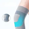 Joelheiras de verão antiderrapantes, flexíveis e finas com alta elasticidade, quentes e adequadas para ambientes com ar condicionado, suporte de joelho sem costura e prático para homens e mulheres