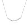 Collar de Plata de Ley 925 con Zirconia de Cara Sonriente para Mujer, Estilo Lujo Ligero de Gama Alta, Joyería de Cara Sonriente con Zirconia Incrustada de Diamantes, Accesorio de Cadena para el Pecho