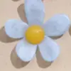 Estilo Hyuna Lindo Colorido Color Sólido Flor de Resina Acrílico Accesorio Parche Aretes DIY Llavero