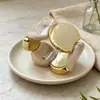 Pulsera Elástica Redonda de Acrílico con Cordón Trenzado Moda Europea Americana Pulsera Sencilla Versátil Diseño de Nicho Joyería de Mano para Mujeres