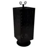 Estante Pequeño para Exhibición de Artículos, Estante Giratorio para Exhibición de Joyería, Estante con Ganchos, Estante de Tablero Perforado, Estante Metálico Magnético de Arte en Hierro para Refrigerador