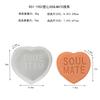 Vela Aromática de Corazón de Letra Molde de Yeso de Silicona DIY Día de San Valentín Corazón Jabón Hecho a Mano Mousse Molde para Pastel