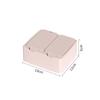 Caja de almacenamiento de escritorio tipo push de lujo ligero, caja acrílica transparente, apilable, a prueba de polvo, para cosméticos, hisopos de algodón, plástico, venta al por mayor