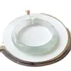 Accesorios de Pulsera Plana de Jadeíta de Tianshan de Xinjiang Natural y Jadeíta de Nieve con Hilo Dorado, Barra Plana Versátil, Suministros para Regalos Promocionales