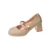 Sapatos Mary Jane femininos, nova coleção 2023, scarpins de salto grosso estilo fada, sapatos pequenos de couro, sapatilhas femininas, sapatos de festa, disponíveis para dropshipping