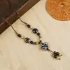 Collar de Perro Dachshund Cerámico de Jingdezhen Fresco, Dulce, Lindo, Moderno y Único, Estilo Dulce y Genial, Collar Infantil y Creativo
