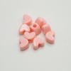 Cuentas de Corazón de Melocotón de 12 mm Cuentas de Agujero Grande Cuentas Sueltas DIY Hecho a Mano Material para Tejido con Cuentas Accesorios para Cordones Accesorios para Ropa