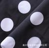 Venda quente tecido liso de veludo de pele de pêssego polka dot impresso Pu jaqueta de algodão revestido branco desgaste de negócios calças de praia roupas tecido