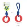 Brinquedo de Cão Nunbell de Corda de Algodão Trançada Transfronteiriço para Dentição e Resistente a Mordidas com Nó para Esconder Petiscos Tamanhos Grande, Médio e Pequeno