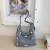 Bolsa de Tela Estilo Perezoso Transfronteriza para Mujer 2026 Nueva Bolso Cruzado de Gran Capacidad Versátil Casual Bolso de Hombro Tote para Viajar