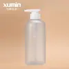 Xumin 300ml Garrafa Transparente para Gel de Banho Shampoo 500ml Garrafa Fosca com Bomba de Pressão Garrafa para Álcool em Gel Garrafa com Bomba de Pressão