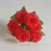 Flores de rosa simuladas, accesorios de baile, ramo para sostener, ramo de lirios para coro, flor estilo entrada deportiva