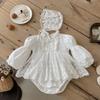 Ropa de Bebé para Otoño Pelele de Princesa Vestido de Manga Larga para Primavera y Otoño Traje para Gatear Ropa 100% Algodón para Bebé Niña Atuendo para Primer Mes