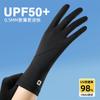 Guantes de Protección Solar Cool para Mujer Upf50+, Verano Anti-UV Seda de Hielo Ciclismo Vehículo Eléctrico Modelo Extendido Ultradelgado