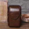 Cowhide três camadas saco vertical 8806 ao ar livre homens cowhide cintura saco de telefone móvel mudança de saco de telefone móvel saco de cintura de telefone móvel atacado