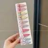 Pinza de Nube para Niña Estilo Coreano Simple de Tela Lunares Pinza BB para Parte Trasera de la Cabeza o Flequillo