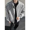 Versátil Ropa Exterior Talla Grande para Hombre Estilo Perezoso Corte Holgado Otoño Gordo Marca de Moda Cardigan Americano Sudadera Pareja Estampado Completo