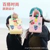 Bolsa de Praia Eva Bolsa de Gelatina Bolsa com Furos DIY Flor Fofa Estilo Coreano Bolsa de Mão Simples Feminina com Design Vazado