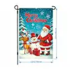 Bandeira de Jardim de Natal 2026 Transfronteiriça Decoração Externa para Quintal Papai Noel Amazon Bandeira Dupla Face de Linho Personalizada