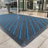 Tapete para piso de exterior para centro comercial, pasillo, tres en uno, antideslizante, con costuras en la puerta, eliminación de polvo, alfombra, raspado de barro, pedal, tapete de plástico para pies
