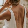 Aliexpress Versátil Corrente de Costas Gota d'Água Nupcial Europeia e Americana Simples Elegante Sexy Strass Corrente de Corpo Corrente de Costas Feminina