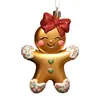 Novos enfeites de árvore de Natal, pingentes de decoração de Natal, decorações de festa, decoração de cena de homem de gengibre de alta qualidade galvanizado