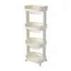 Carrito de almacenamiento móvil, estantería para el hogar, armario de almacenamiento de varios niveles de pie, adecuado para la organización de la cocina, el baño y la sala de estar