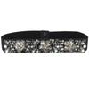 Diamante de Cristal Elástico Sello de Cintura Ancho Moda Femenina Vestido Versátil Vestido Abrigo Abrigo Cinturón Cinturón Elástico