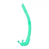 Tubo de respiración húmedo transfronterizo, Tubo de respiración de silicona para buceo libre, Tubo de respiración profesional para snorkel, Plegable y almacenable