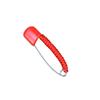 Broche de Cuerda Roja Nudo de Diamante Portátil Tejido a Mano Broche de Seguridad para Bebé Broche Rojo Antirrebote Grande
