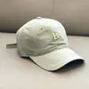 B Versión Coreana Nuevo Estilo Delgado Primavera y Verano Unisex Casual Bordado de Letras Sombrero para el Sol Gorra de Béisbol para Hombre Transpirable Lavable