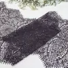 Acabamento de Renda Cílios Tanglong Multicor Malha de Trama Macia com Padrão Vazado Não Elástico para Acessórios DIY de Roupas e Lingerie