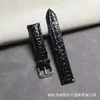 Pulseira de Couro Genuíno Masculina Redonda Jacaré Couro de Vaca Fivela de Pino Fivela Borboleta Dupla Pressão Pulseira de Relógio Acessórios Femininos em estoque Atacado