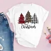 Amazon Tops para Mujer Nuevos Productos Árbol de Navidad Merry Claus Papá Noel Blancos Lindos Tops de Moda para Mujer