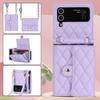 Adecuado para Samsung Z Flip8/7 Funda de Teléfono 6/5, Bolso Pequeño Cruzado Estilo Chanel, Razr60/ 30% de descuento Funda Protectora para Pantalla Plegable