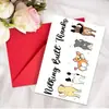 Tarjetas de agradecimiento para compra directa transfronteriza con juego de sobres, se pueden escribir a mano con mensajes y bendiciones, tarjetas de texto plegables
