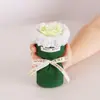 Rosa de Navidad mini flor seca ramo pequeño Día del Maestro enviar a novia cita bolsillo vida eterna flor de jabón venta al por mayor