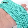 Cuentas redondas pequeñas de 2/3 mm, cristal natural, ágata, turquesa, para pulsera, collar DIY, venta al por mayor, cuentas sueltas, accesorios de joyería
