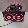 Chassi Aberto Acrílico Transparente Suporte para Placa-Mã Gabinete de Computador de Mesa DIY Simples Chassi Itx Matx