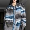 Suéter vintage de color contrastante de estilo perezoso para mujer, cárdigan de diseño para otoño e invierno, suéter holgado a juego, novedad de 2023