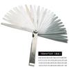 Calibrador de folga de 75-300 mm calibre de espessura combinado calibrador de folga calibrador de folga 0,01-1 mm polegada métrica clipe folha de latão