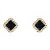 Pendientes de perlas cuadradas retro de dos colores, sencillos, para mujer, estilo frío y pequeño, nuevos y elegantes pendientes 2022