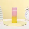 Botella de Agua Recta Creativa de Acero Inoxidable 304 Mini Portátil Termo Gradiente Taza Linda Estudiante Unisex Botella de Agua de Bolsillo
